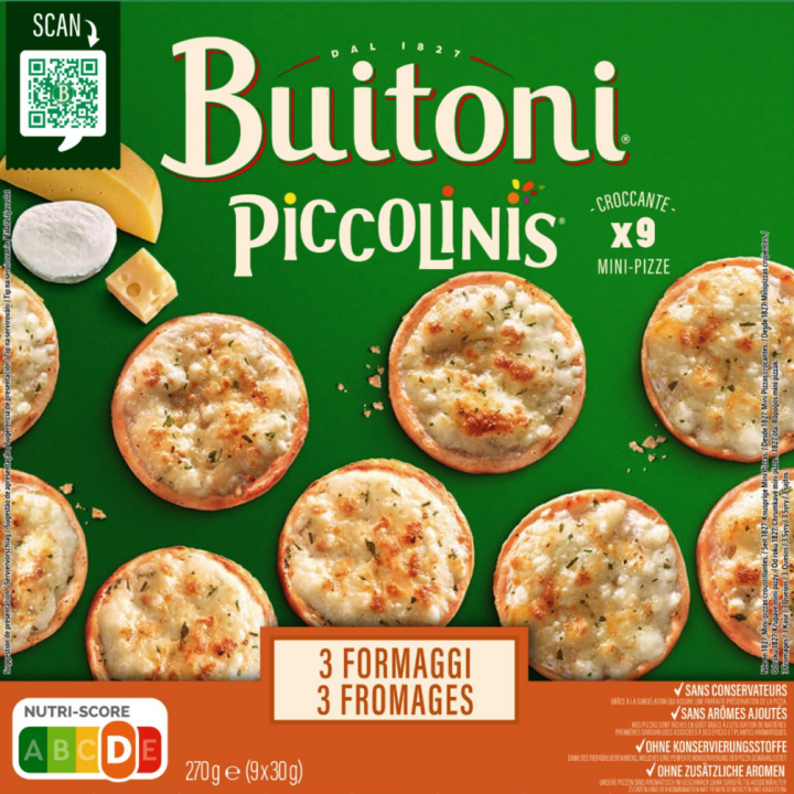 BUITONI PICCOLINIS 3 FORMAGGI